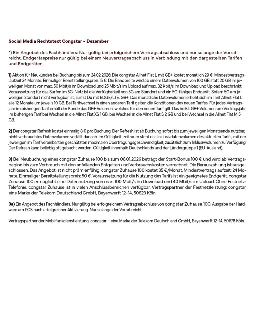 Congstar-Rechtstext-Dezember