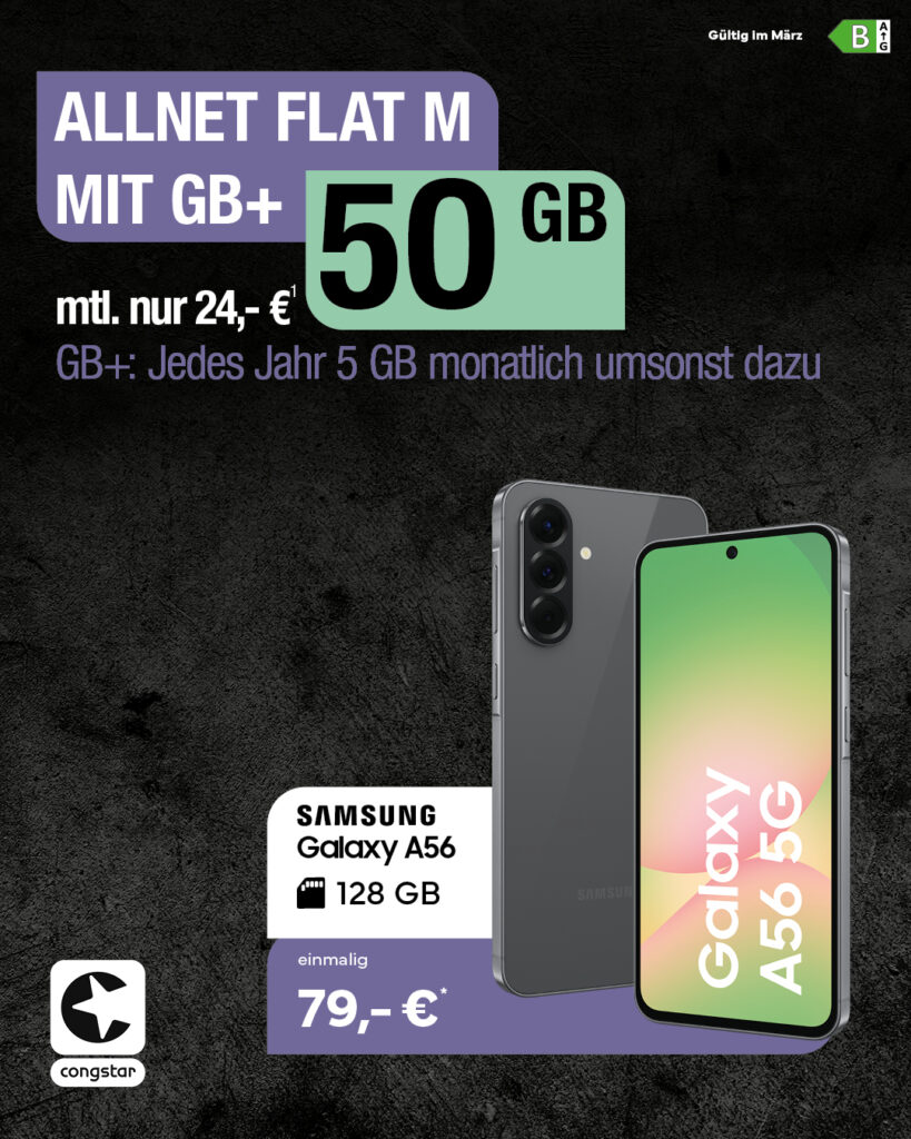 Congstar-Samsung-Galaxy-A56-Maerz-FH-B