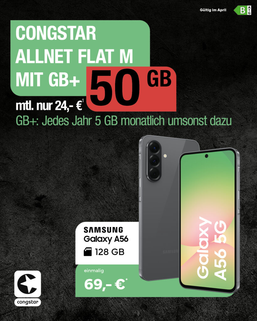 Congstar-Samsung-A56-SoMe-April-26-FH-B